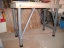 picture, homemade workbench.