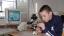 picture, icon, matthew with microscope.