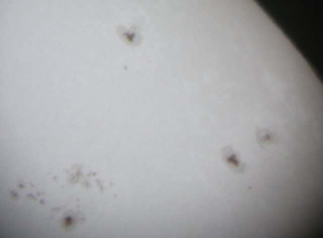 picture, Sun observation, 127 x magnification, close up view.