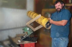 Picture of telescope fork prototype.