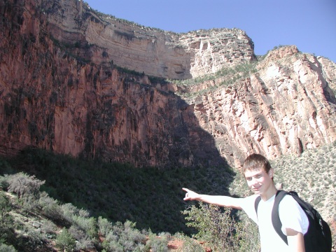 picture, little trip to the Grand Canyon of Arizona. Dripping spring trail.