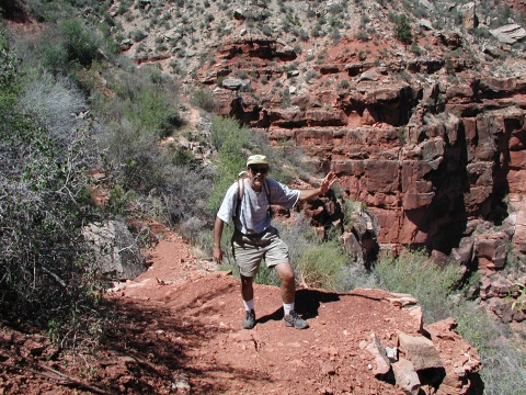 picture, little trip to the Grand Canyon of Arizona. Dripping spring trail.