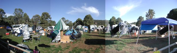 picture, RTMC, telescopes field by the meadow.