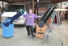 Picture, we are ready for our first observing night.
